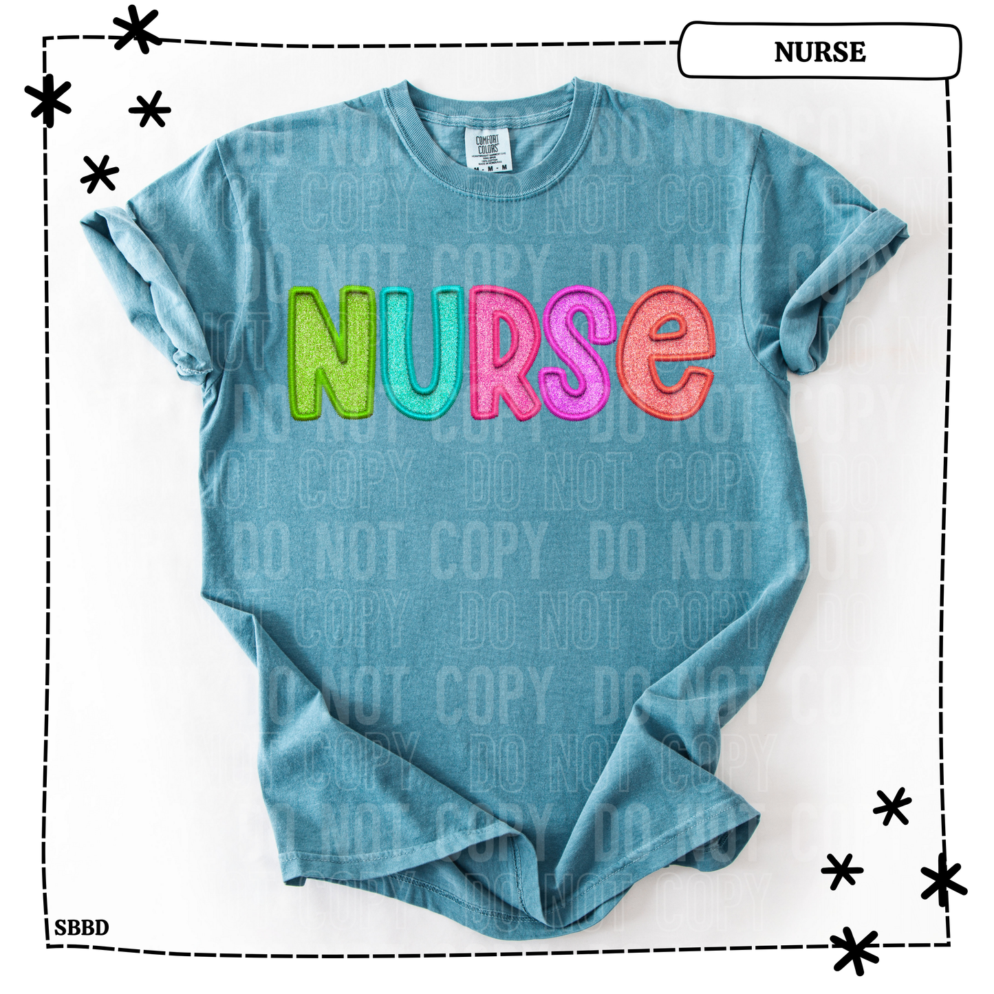 Nurse Faux Embroidery