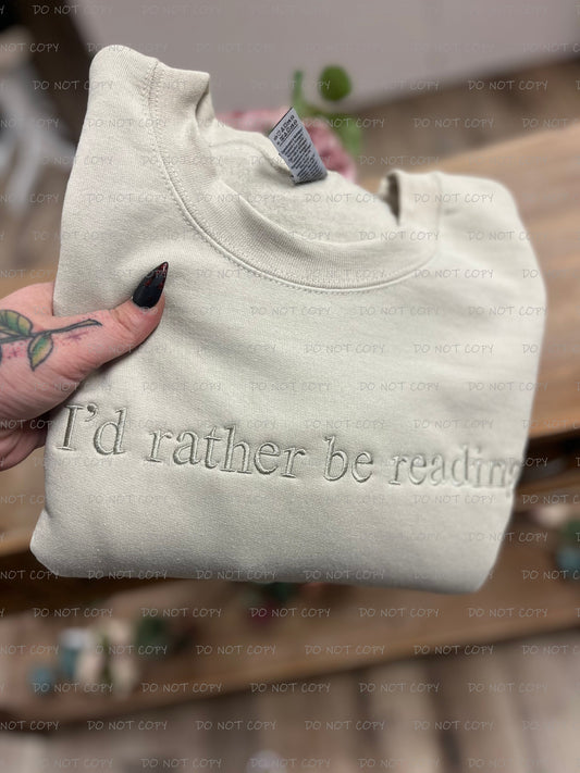 I'd rather be reading