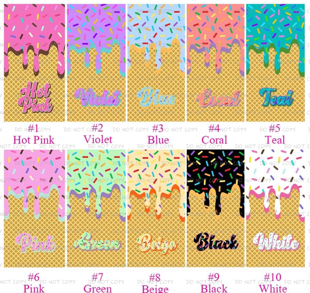 ICE CREAM DRIP BEACH TOWELS