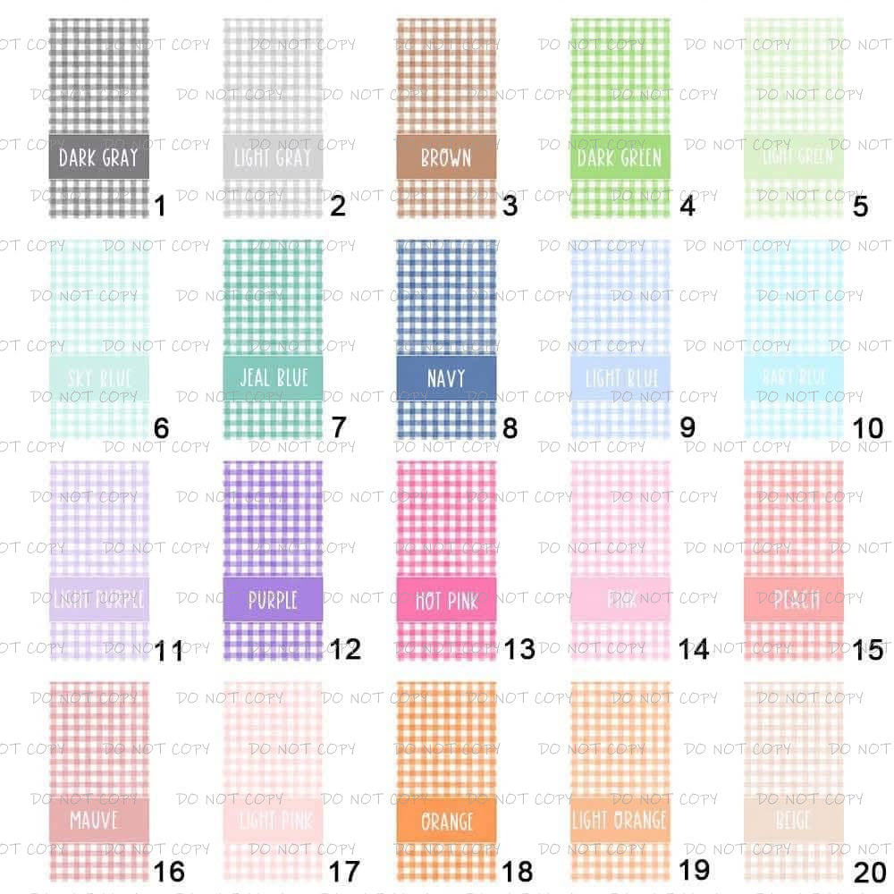 Custom Gingham Beach Towels