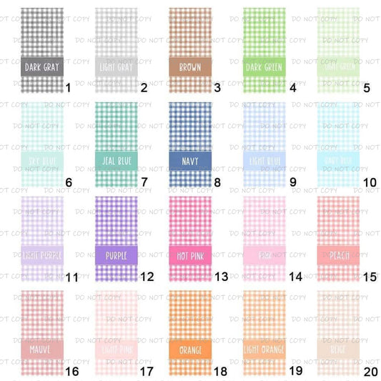 Custom Gingham Beach Towels