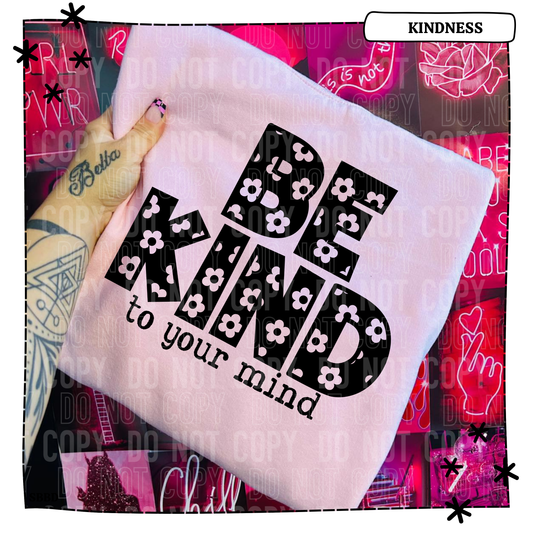 Be Kind Floral Black