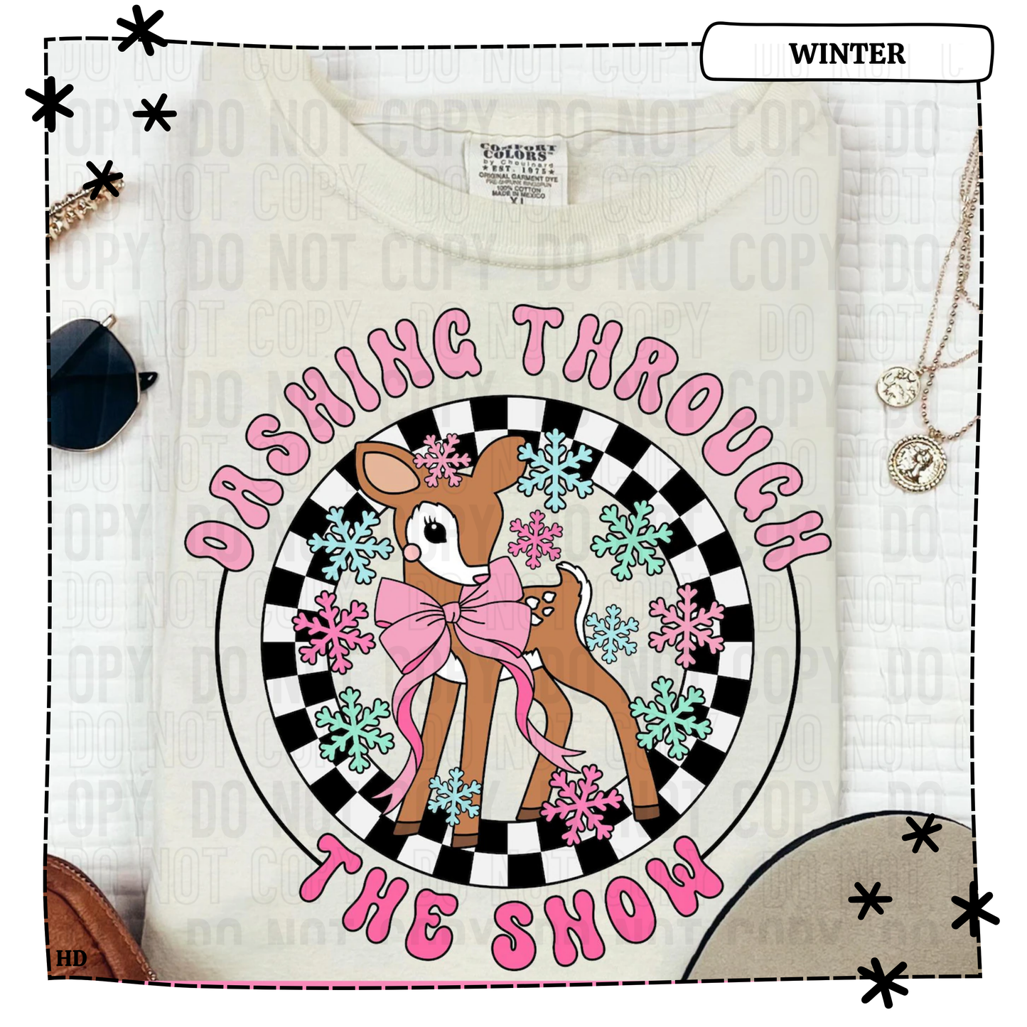 Dashing Through The Snow Pink