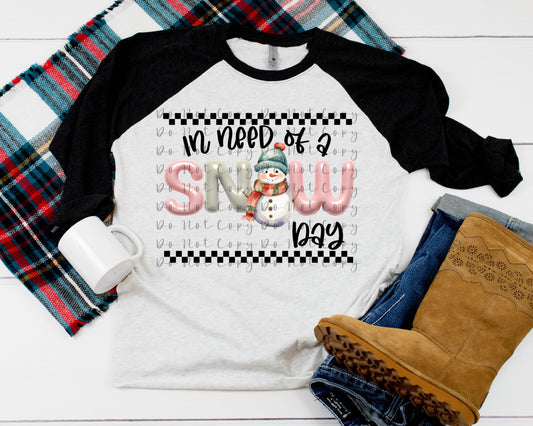 In need of a snow day