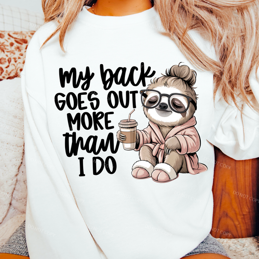 My Back Goes Out More