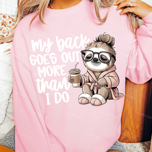 My Back Goes Out More