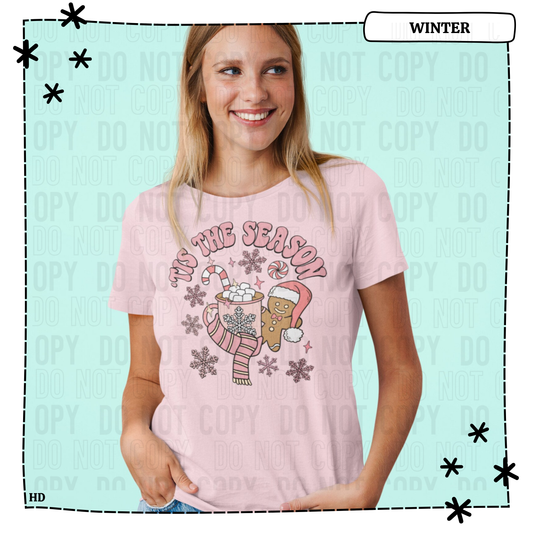 Tis The Season Pink Gingerbread